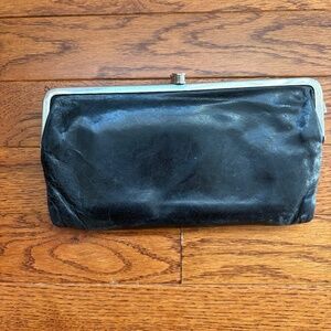 HOBO wallet, leather, black
